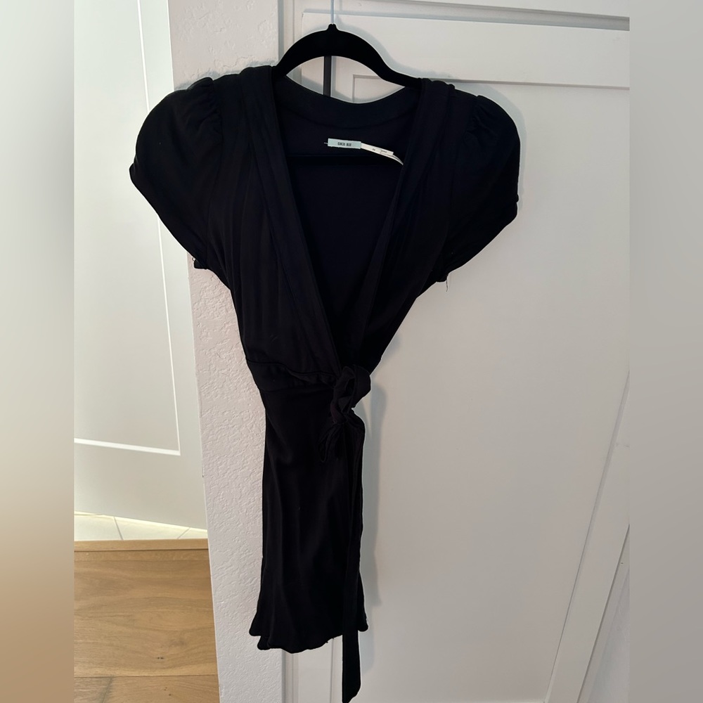 Urban Outfitters Black Wrap Dress